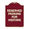 Signmission Parking Space Reserved Parking Reserved for Visitors Heavy-Gauge Alum Sign, 24" x 18", BU-1824-23352 A-DES-BU-1824-23352 - alternate 1
